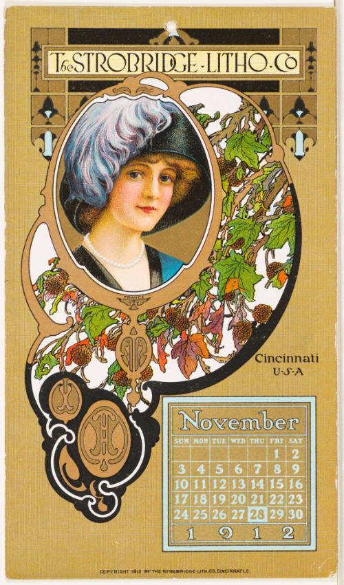 Calendar Card /  November 1912