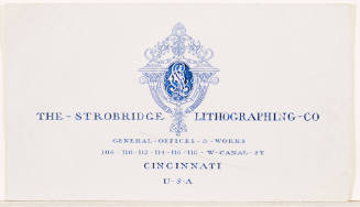 Calling Card / The Strobridge Lithographing Company