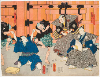 Actors as Asakura Togo, Government Inspectors and Policemen