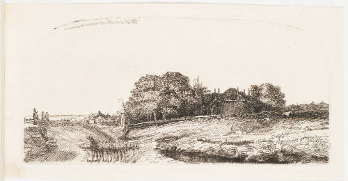 Landscape with a Hay Barn and a Flock of Sheep