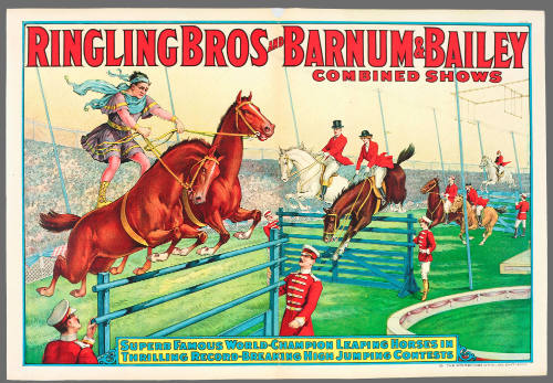 Ringling Bros and Barnum & Bailey Combined Shows: Superb Famous World-Champion Leaping Horses in Thrilling Record-Breaking High Jumping Contests