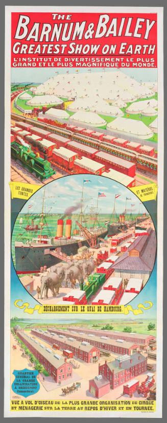 The Barnum & Bailey Greatest Show on Earth: Vue À Vol D'oiseau De La Plus Grande Organisatíon De Cirque Et Ménagerie Sur La Terre Au Repos D'hiver Et En Tournée.