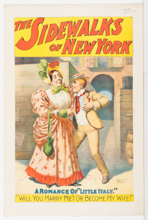 The Sidewalks of New York / A Romance of "Little Italy."