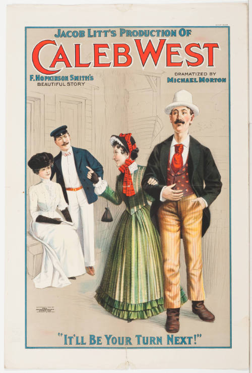 Jacob Litt's Production of Caleb West / F. Hopkinson Smith's Beautiful Story / Dramatized by Michael Morton