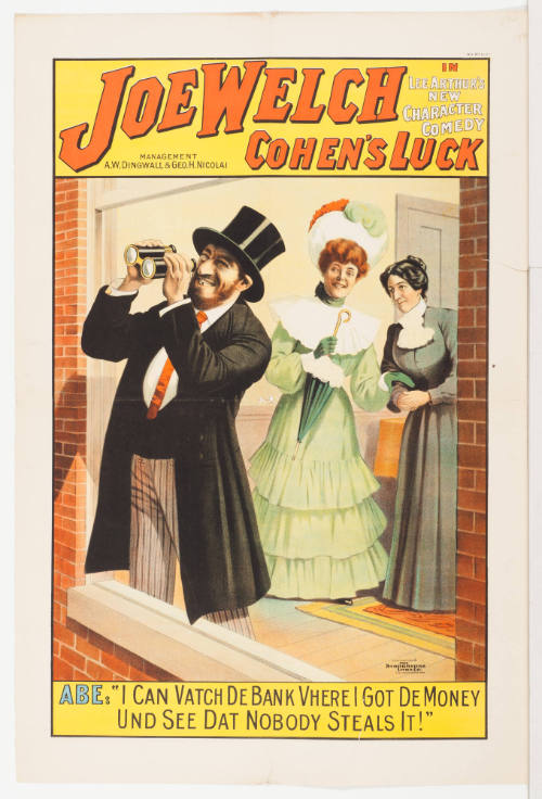 Joe Welch in Lee Arthur's: Cohen's Luck / Management A.W. Dingwall & Geo. H. Nicolai