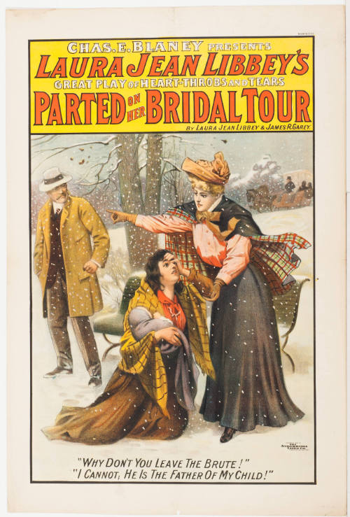 Chas. W. Blaney Presents / Laura Jean Libbey's: Parted on Her Bridal Tour / by Laura Jean Libbey & James R. Garey