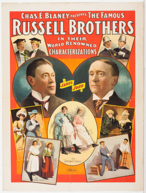 Chas E. Blaney Presents the Famous / Russell Brothers / in Their World Renowned Characterizations