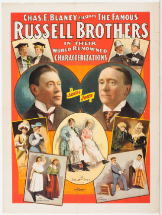 Chas E. Blaney Presents the Famous / Russell Brothers / in Their World Renowned Characterizations