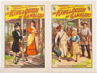 Poster A: A.H. Woods Presents: The King & Queen of Gamblers / by Owen Davis / "I Play a Woman's Game -" Poster B: A.H. Woods Presents: The King & Queen of Gamblers / by Owen Davis / "It Looks Like I'd Have to Be a Mother to you!" Poster B - A.H. WOODS PRESENTS / THE KING & QUEEN OF GAMBLERS / BY OWEN DAVIS / "IT LOOKS LIKE I'D HAVE TO BE A MOTHER TO YOU!"