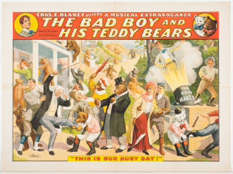 The Bad Boy and His Teddy Bears / Book by Chas. E. Blaney / "This is Our Busy Day"
