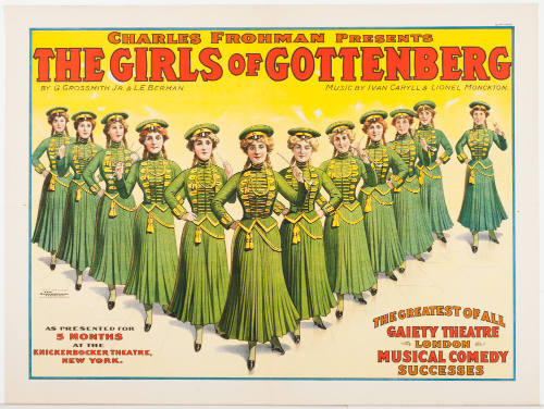 Charles Frohman Presents: The Girls of Gottenberg / by G. Grossmith Jr. & L.E. Berman / as Presented for 5 Months at the Knickerbocker Theater, New York