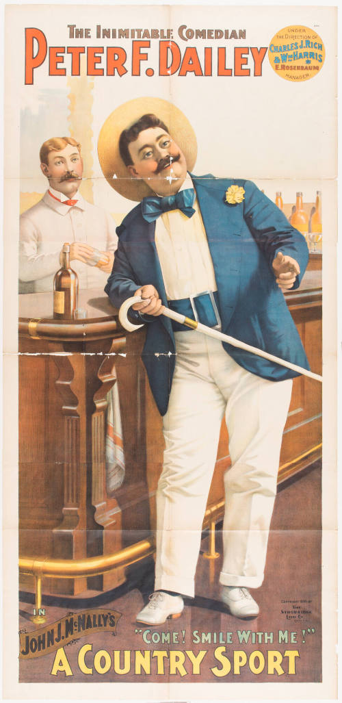 The Inimitable Comedian Peter F. Dailey / John J. McNally's / "Come! Smile with Me!" / a Country Sport
