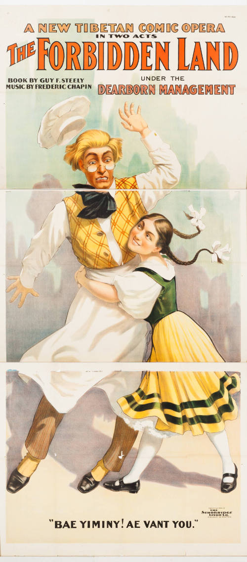 The Forbidden Land / Book by Guy F Steely / Under the Dearboarn Management / "Bae Yiminy! Ae Vant You."