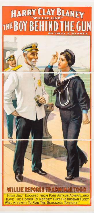 Harry Clay Blaney "Willie Live": The Boy Behind the Gun / by Chas. E. Blaney. / Willie Reports to Admiral Togo