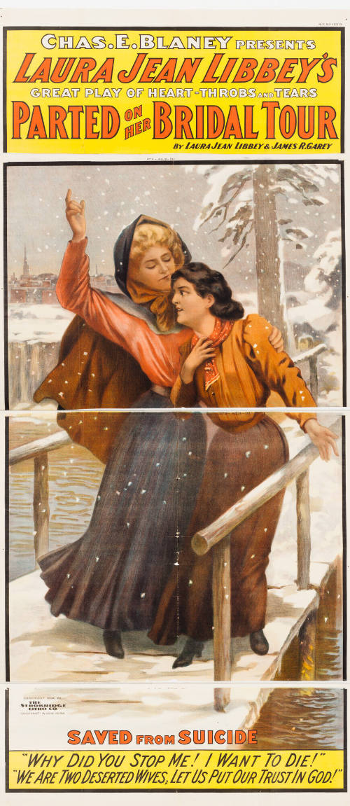 Chas E. Blaney Presents Laura Jean Libbey's: Parted on Her Bridal Tour / by Laura Jean Libbey & James R. Garey / Saved From Suicide