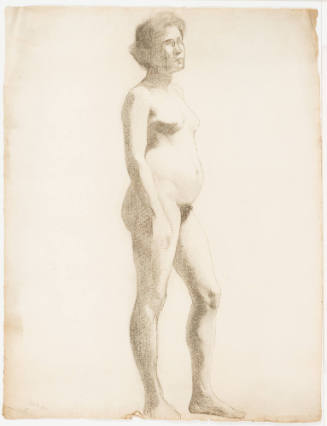 Study, Standing Female Nude, Facing Right