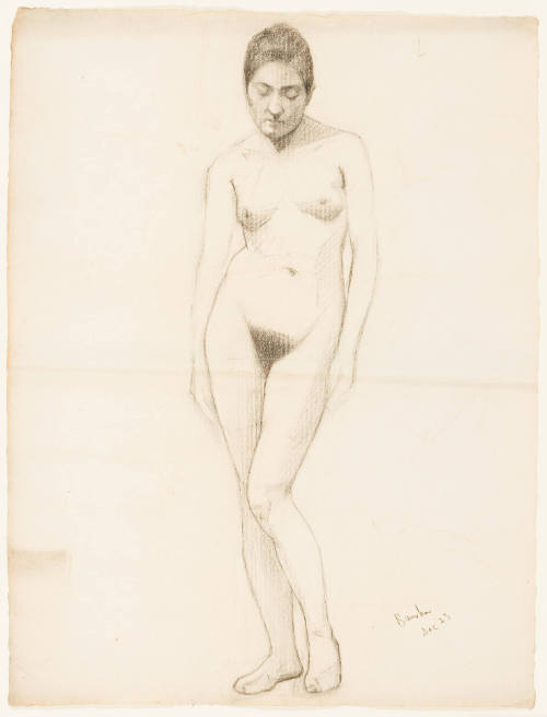 Study, Frontal Standing Female Nude