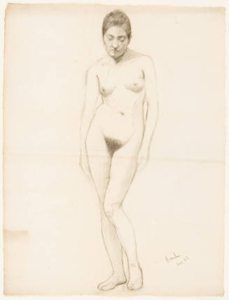 Study, Frontal Standing Female Nude