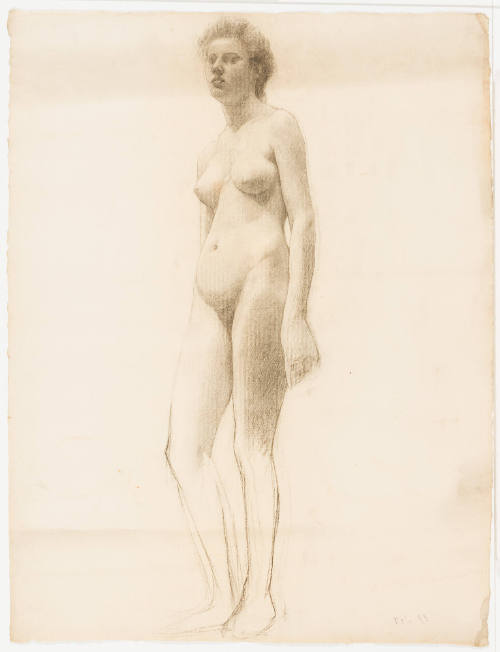 Study, Standing Female Nude, Facing Left
