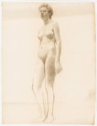 Study, Standing Female Nude, Facing Left