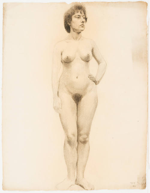 Study, Frontal Standing Female Nude