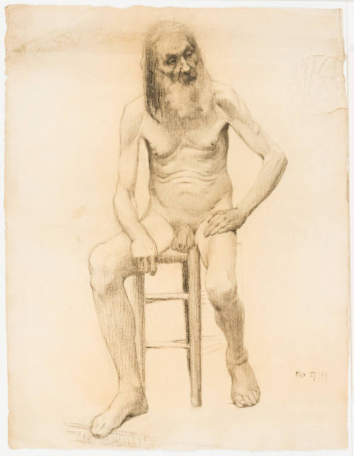 Study, Seated Male Nude