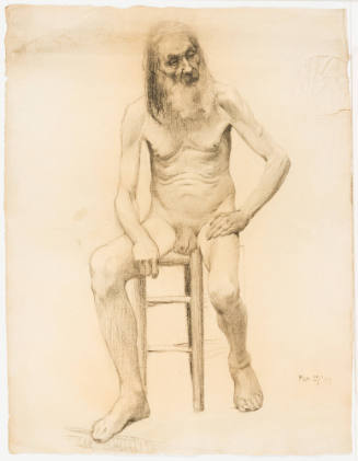 Study, Seated Male Nude