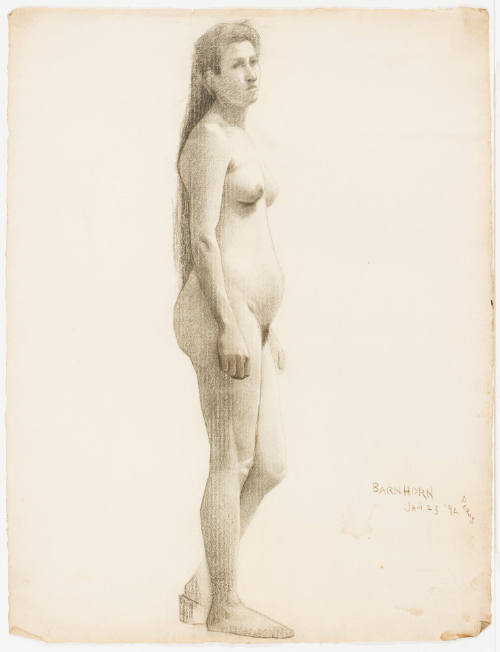 Study, Standing Female Nude