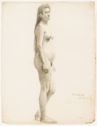 Study, Standing Female Nude