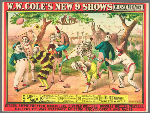 W.W. Cole's New 9 Shows Consolidated: 9 Sons of Momus