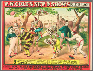 W.W. Cole's New 9 Shows Consolidated: 9 Sons of Momus