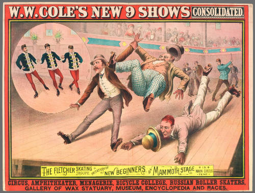W.W. Cole's New 9 Shows Consolidated: The Fletcher Skating Troupe