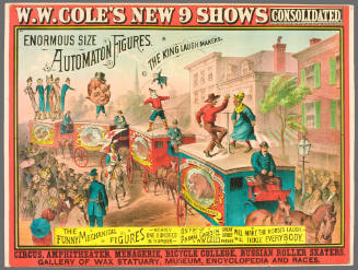 W.W. Cole's New 9 Shows Consolidated: Enormous Size Automaton Figurines
