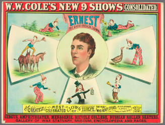 W.W. Cole's New 9 Shows Consolidated: Ernest the Greatest French Clown