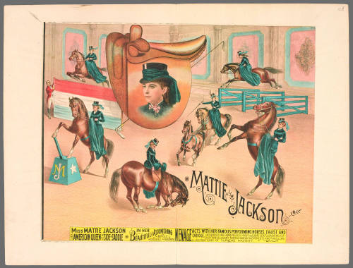 Miss Mattie Jackson the American Queen of the Side-Saddle