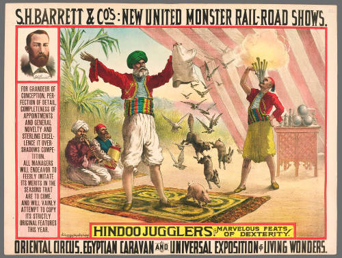 S.H. Barrett & Co: Hindoo Jugglers. In Marvelous Feats of Dexterity