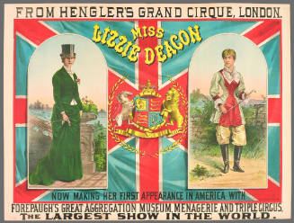 Forepaugh's Great Aggregation Museum, Menagerie and Triple Circus: Miss Lizzie Deacon