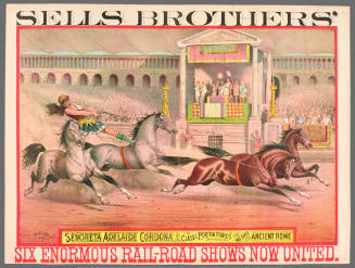 Sells Brothers': Señoreta Adelaide Cordona in Classic Portraitures of the Days of Ancient Rome