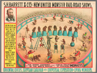 S.H. Barrett & Co: Comical Troupe of Educated Monkeys