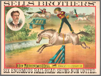 Sells Brothers': Don Jeronimo Bell. In His Miracles of Equestrianism