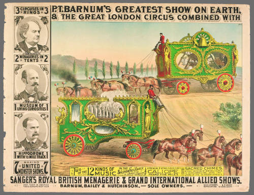 P.T. Barnum's Greatest Show on Earth & The Great London Circus: Two of the 12 Kinds of Music in the Splendid Free March Through the Streets.
