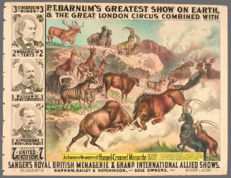 P.T. Barnum's Greatest Show on Earth & The Great London Circus: An Immense Menagerie of Horned-Crowned Monarchs of Every Species