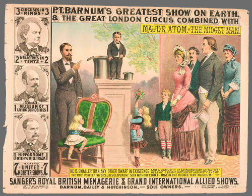 P.T. Barnum's Greatest Show on Earth & The Great London Circus: Major Atom. The Midget Man.
