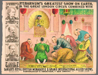 P.T. Barnum's Greatest Show on Earth & The Great London Circus: Chemah, the Diminutive Chinese Dwarf.
