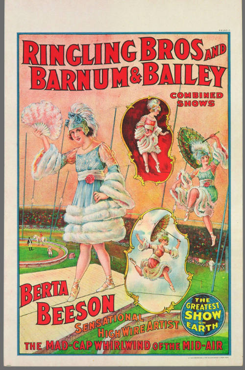 Ringling Bros and Barnum & Bailey Combined Shows: Berta Beeson / Sensational High Wire Artist
