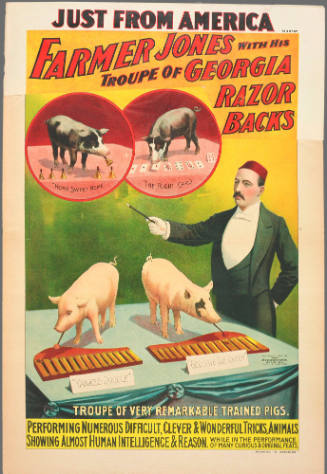 Farmer Jones with His Troupe of Georgia Razor Backs