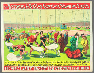 The Barnum & Bailey Greatest Show on Earth: Partial View of the Big Hippodrome Track During the Progress of Some of the Marvelous Racing Events