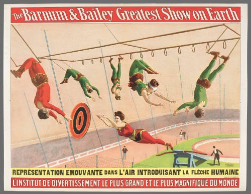 The Barnum & Bailey Greatest Show on Earth: Représentation Emouvante Dan L'air Introduisant La Flêche Humaine