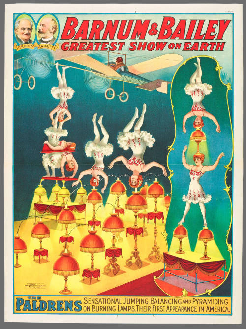 Barnum & Bailey Greatest Show on Earth: The Paldrens Sensational Jumping, Balancing, and Pyramiding on Burning Lamps