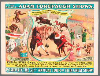 The Original Adam Forepaugh Shows. Fun for the Little Ones.